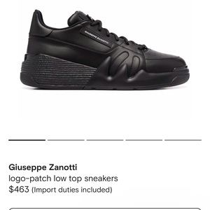 Giuseppe Zanitti Men’s Black Sneaker shoes